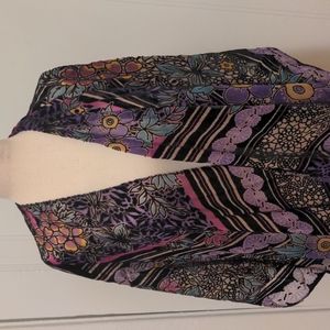 Anthropologie velvet kimono